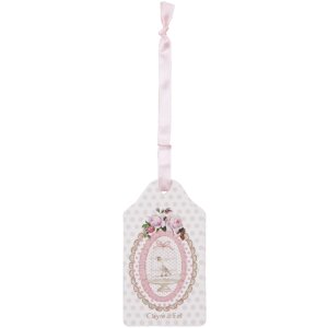 Paquet de 12 pendentifs en papier 8x4,5 cm