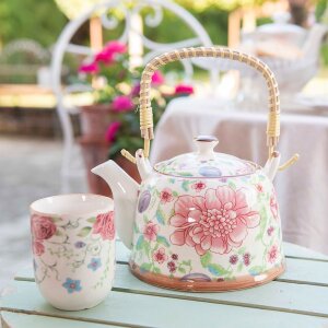 6CEMU0020 Clayre Eef Tasse Roses - multicolore