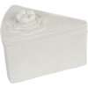 Boîte pièce montée avec fleur blanche 11x8x8 cm