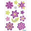 Autocollants multicolores HERMA Fleurs Diamond, scintillants