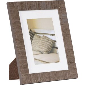 Cadre photo en bois Henzo Driftwood 15x20 marron moyen avec passe-partout 10x15 cm