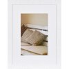 Cadre en bois Henzo Driftwood 30x40 cm blanc avec passe-partout 20x30 cm