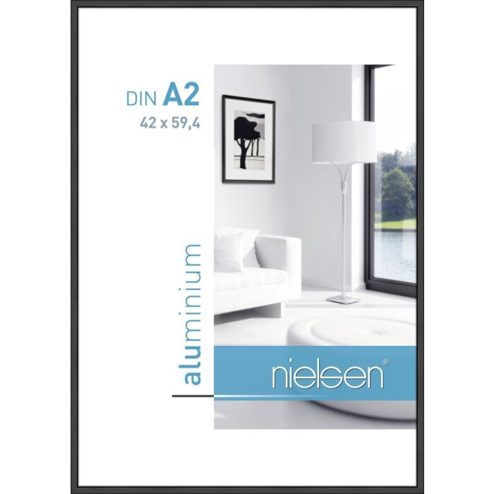 Cadre alu Nielsen Classic 42x59,4 cm noir mat