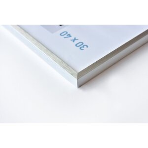 Cadre alu Nielsen C2 24x30 cm structure argent mat