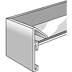Cadre alu Cristal 30x40 cm florentin argenté