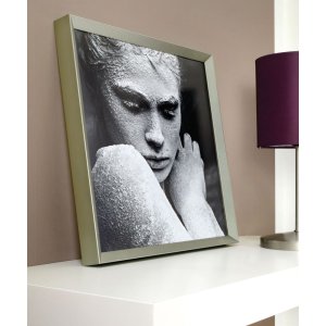 Cadre alu Cristal 30x40 cm florentin argenté