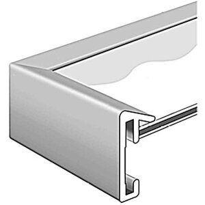 Cadre alu Pixel 40x50 cm argent brillant