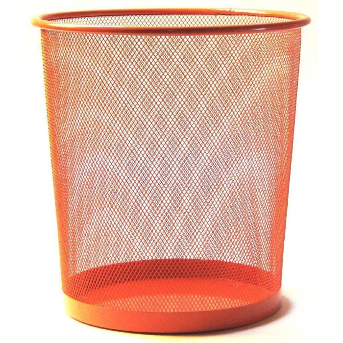 35 cm Corbeille à papier en métal de officional in orange