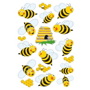 Autocollants HERMA MAGIC Abeilles, autocollants en forme dailes