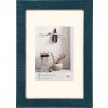 18x24 cm cadre en bois HOME de Walther bleu pétrole