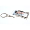 Porte-clés rectangulaire, bord courbé