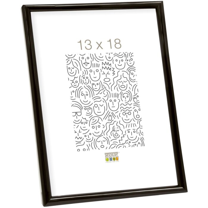 Cadre plastique Deknudt S011 noir 18x24 cm