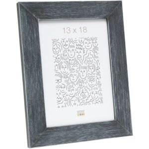 Cadre en bois S49B gris foncé peint 20x30 cm