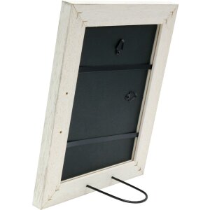 Cadre en bois S49B blanc peint 18x24 cm