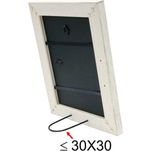 Cadre en bois S49B blanc peint 20x30 cm