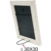 Cadre en bois S49B blanc peint 20x30 cm