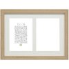 Cadre à galeries en bois S66KB2 beige Deknudt 2 photos 13x18 cm