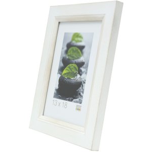 Cadre en bois S42L blanc 13x18 cm