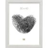 Cadre en bois S42L blanc 30x40 cm