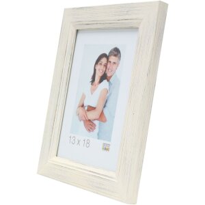 Cadre en bois S42L blanc peint 40x50 cm