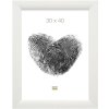 Cadre en bois S53G blanc 30x40 cm