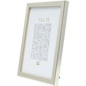Cadre en bois S41J Deknudt 21x29,7 cm argenté