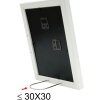 Cadre en bois Deknudt S66KF1 blanc 18x24 cm