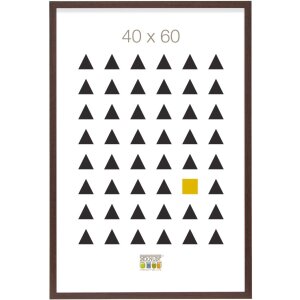 Cadre en bois MDF Deknudt S44C 18x24 cm brun foncé