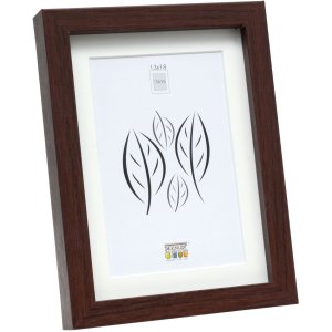 Cadre en bois S40A brun foncé 24x30 cm - 18x24 cm