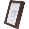 Cadre en bois S40A brun foncé 24x30 cm - 18x24 cm