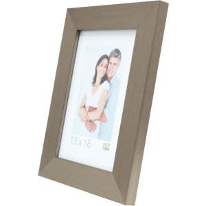 Cadre plastique Deknudt S42P argent 18x24 cm