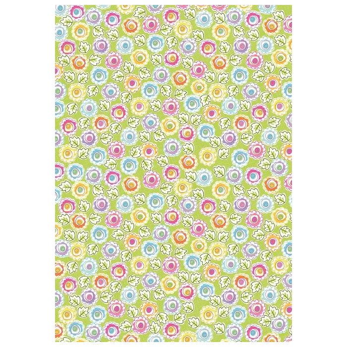 Papier 70x100 cm Fleur graphique