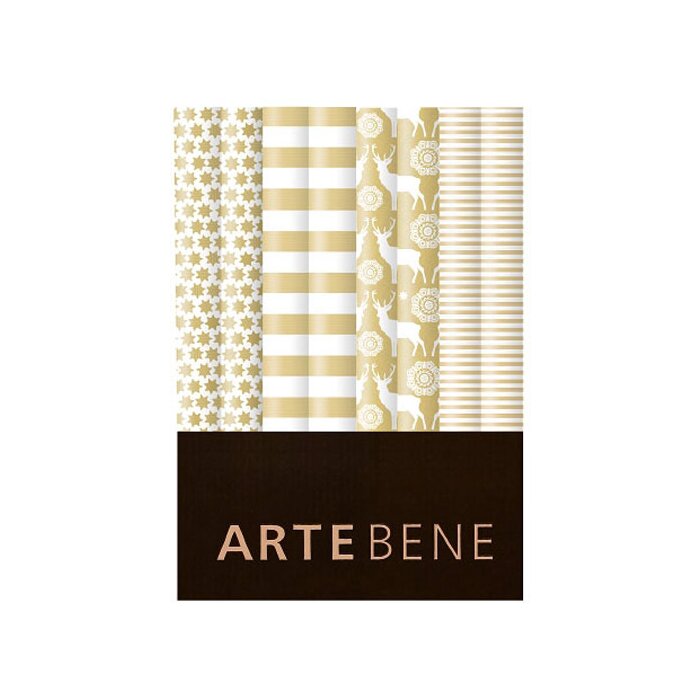 Artebene Papier cadeau étoiles 70x200 cm rouleau