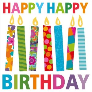 Mini-carte Anniversaire Bougies