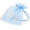 Sachet organza 17x21 cm bleu