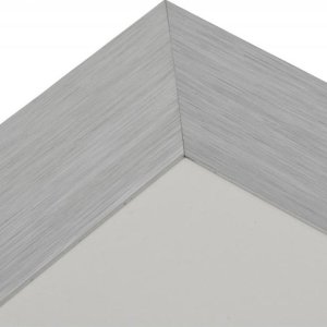 Henzo cadre alu Luzern 20x20 cm argent avec passe-partout 13x13 cm